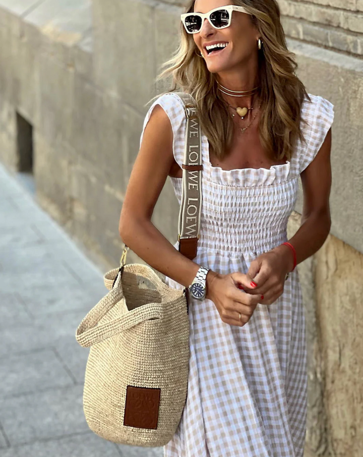 Ottilie | Women Smocked Casual Events Maxi Dress