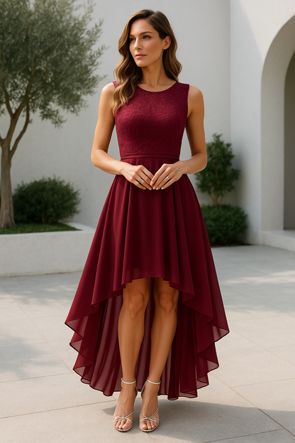 Penelope | Elegant Women's Wedding Guest High Low Dress