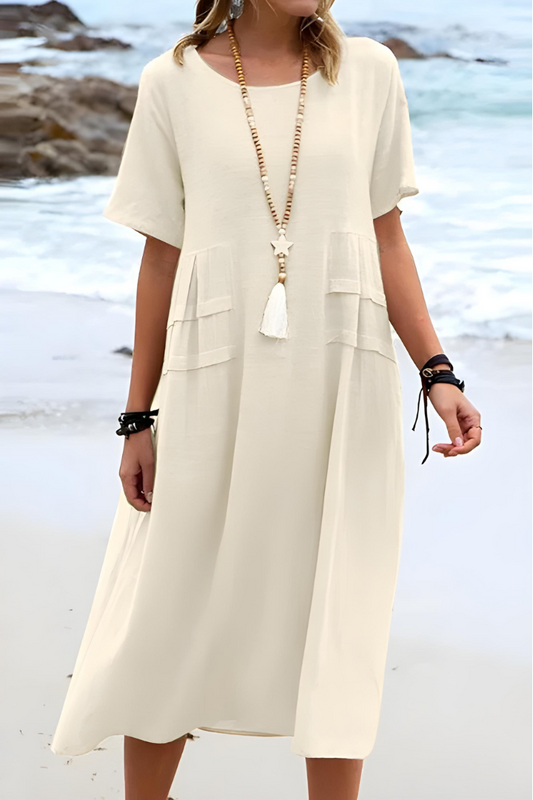 Philippa | Women's Summer Short Sleeve Midi Dress
