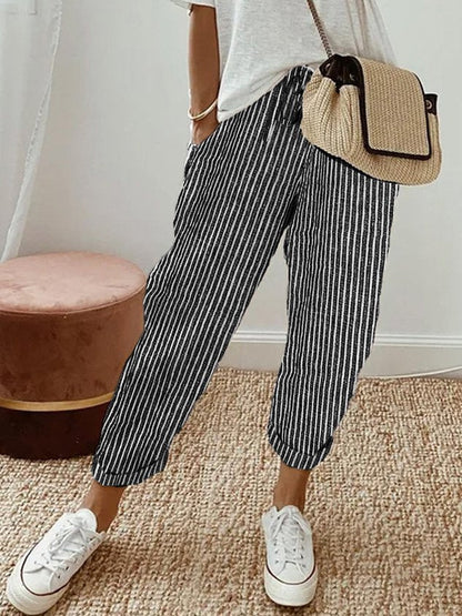 Qiana | Women Trousers Cotton Breathable Relaxed
