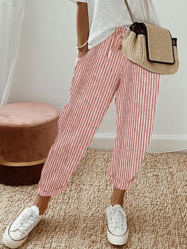 Qiana | Women Trousers Cotton Breathable Relaxed