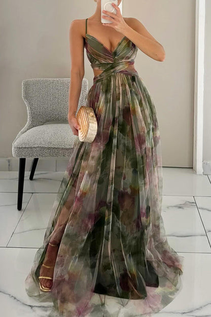 Rosalind | Women Elegant Floral Maxi Dress