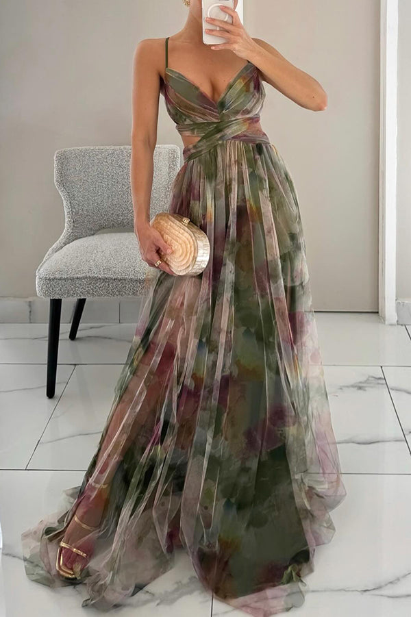 Rosalind | Women Elegant Floral Maxi Dress