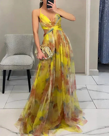 Rosalind | Women Elegant Floral Maxi Dress