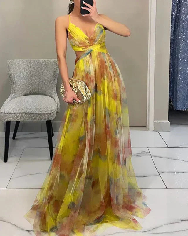 Rosalind | Women Elegant Floral Maxi Dress