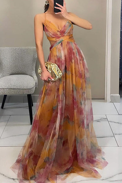 Rosalind | Women Elegant Floral Maxi Dress