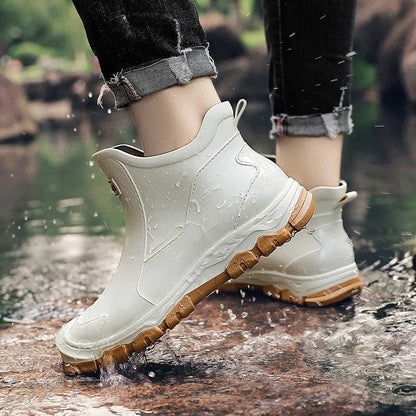 Saskia | Women's Waterproof Slip-On Ankle Rain Boots