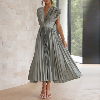 Seraphina | Elegant Women's Sleeveless A Line Maxi Summer Dress