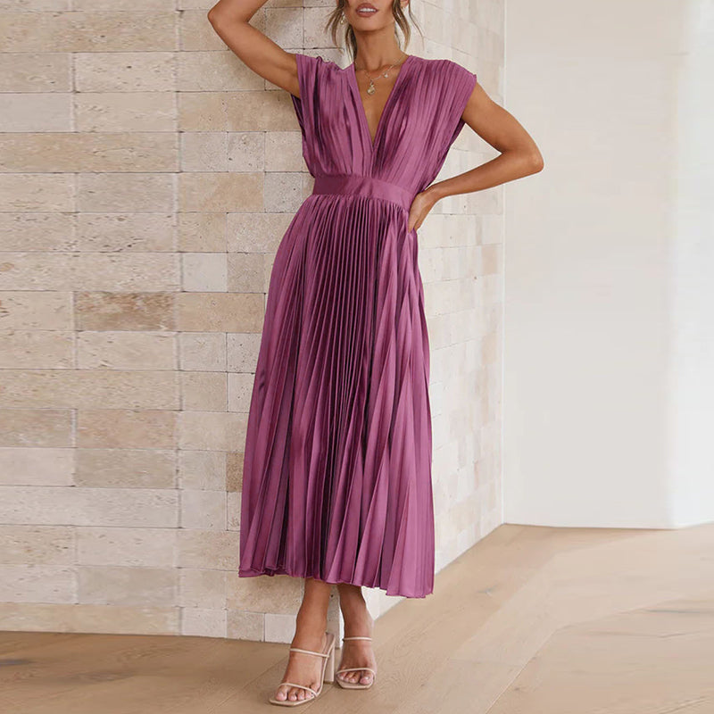 Seraphina | Elegant Women's Sleeveless A Line Maxi Summer Dress