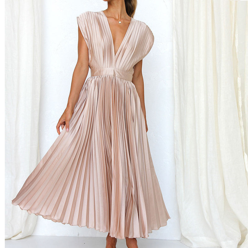 Seraphina | Elegant Women's Sleeveless A Line Maxi Summer Dress