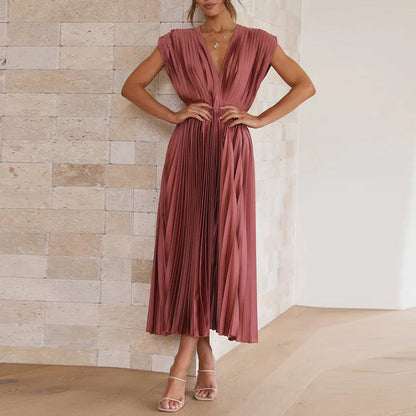 Seraphina | Elegant Women's Sleeveless A Line Maxi Summer Dress