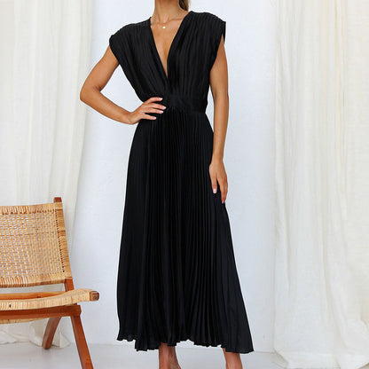 Seraphina | Elegant Women's Sleeveless A Line Maxi Summer Dress