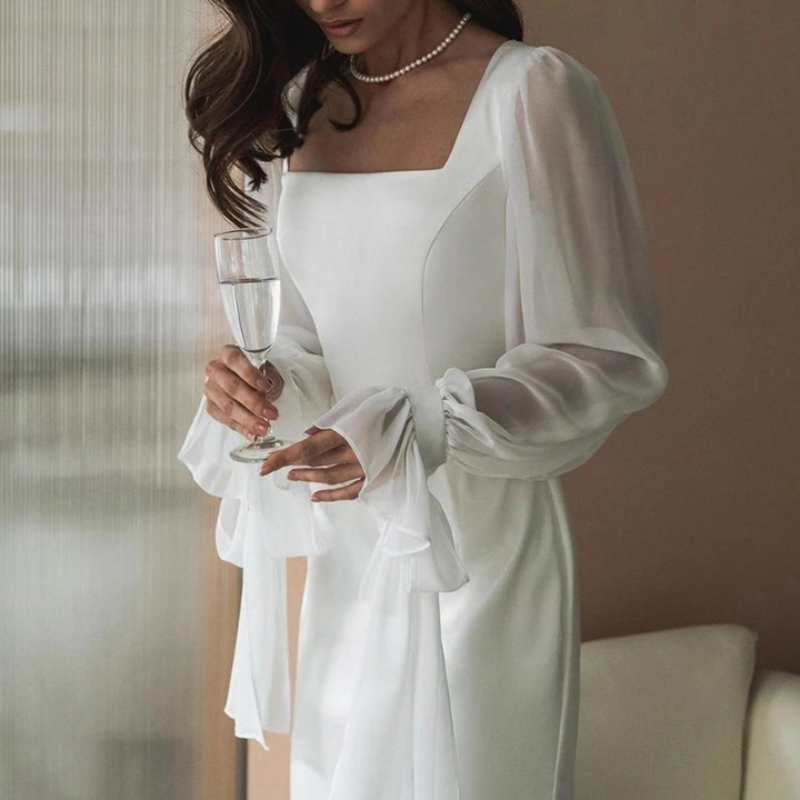 Seraphina | Women Square Neck Evening Maxi Dress