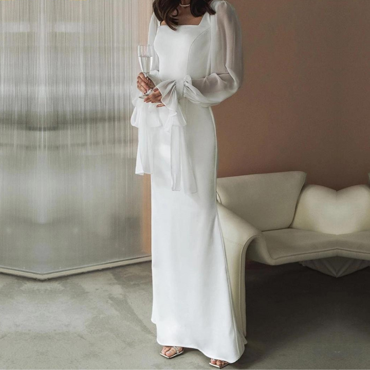 Seraphina | Women Square Neck Evening Maxi Dress