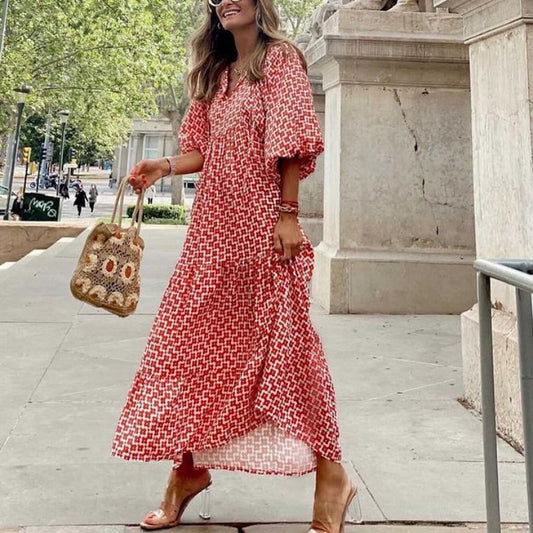 Sienna | Effortless Women's Boho Printed Maxi Dress