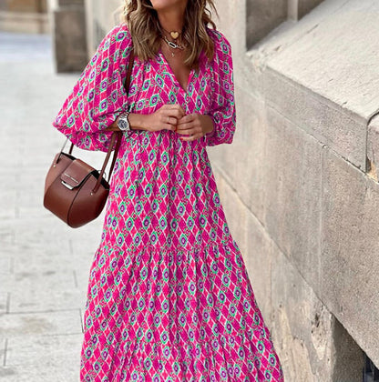 Sienna | Effortless Women's Boho Printed Maxi Dress