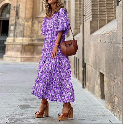 Sienna | Effortless Women's Boho Printed Maxi Dress