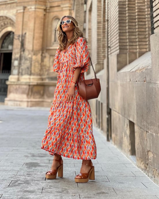 Sienna | Effortless Women's Boho Printed Maxi Dress