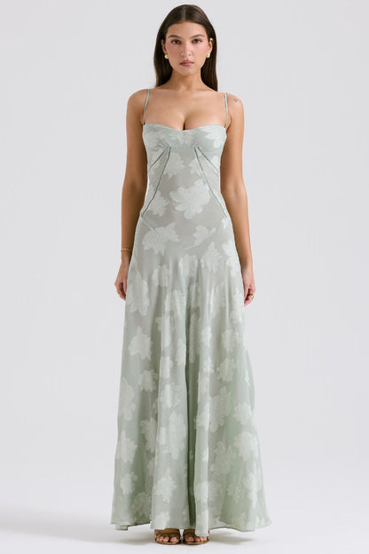 Sofia | Elegant Women's Floral Wedding Guest Maxi Dress