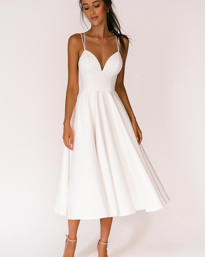 Sophia | Women's Wedding Guest A-Line Midi Dress
