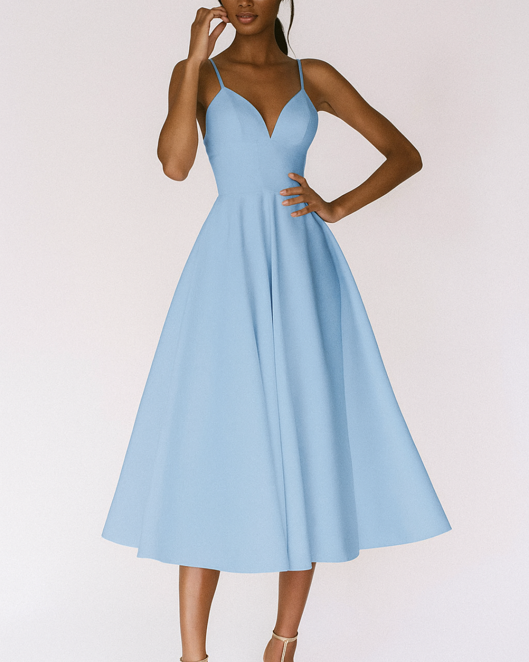 Sophia | Women's Wedding Guest A-Line Midi Dress