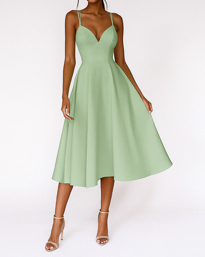 Sophia | Women's Wedding Guest A-Line Midi Dress
