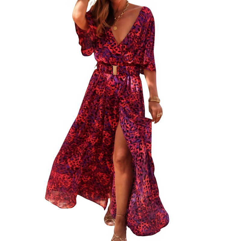 Tallulah | Elegant Women Floral Wrap Maxi Dress
