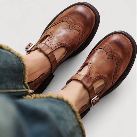 Ulrika | Women Leather Mary Jane Shoes Elegant