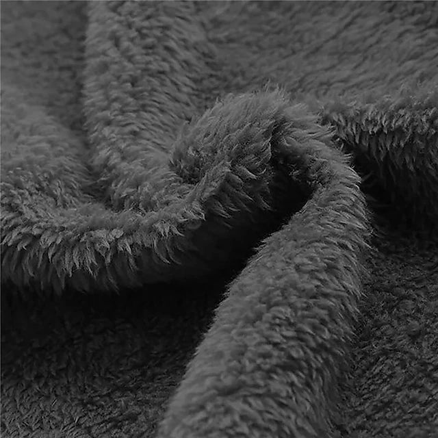 Close-up of soft fleece lining texture inside the hood