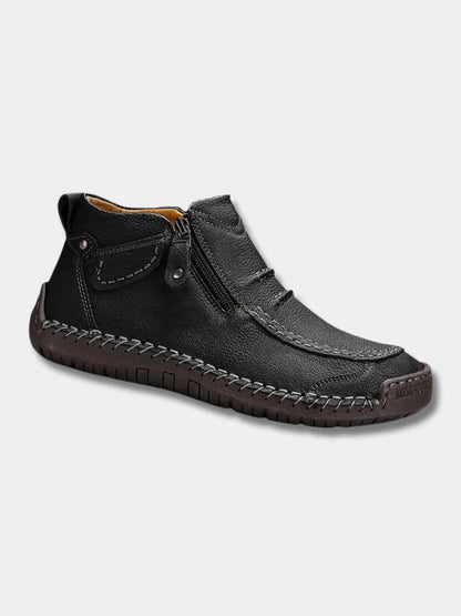 Percy orthopedic ankle boot with side zip, side view